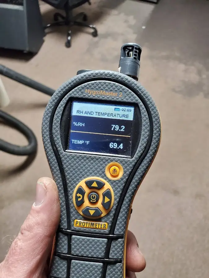 Moisture meter humidity assessment for Fire & Smoke Damage Restoration in Granby