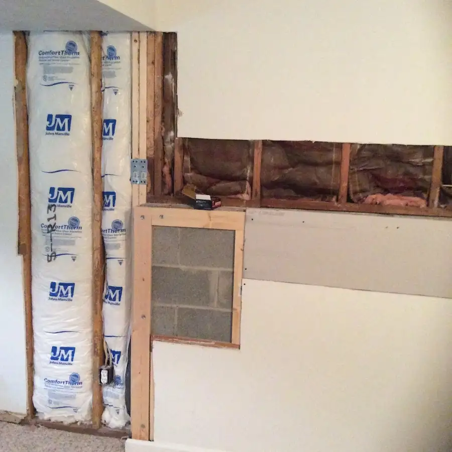 Wall insulation replacement during Odor Removal & Deodorization in Granby